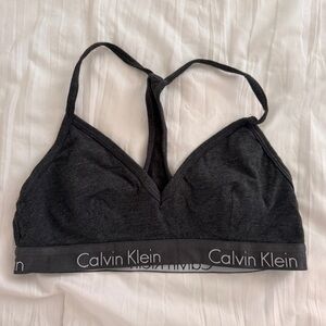 Calvin Klein Charcoal Gray Bralette